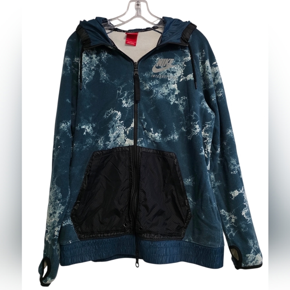 Nike International Blue Cloud Full Zip Hoodie Size Large Unisex
